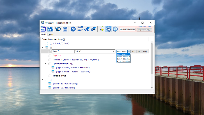 RiverJSON Visual Editor