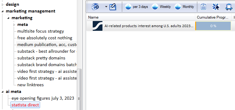Web bookmarking feature in Snippets for saving online resources