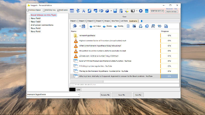 Local file and folder bookmarking system for quick access to important documents