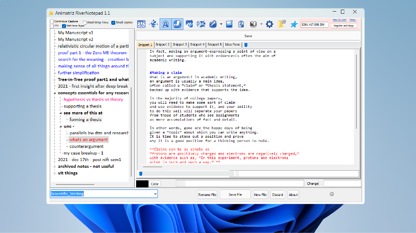 Markdown text with customizable highlighting and color-coding features