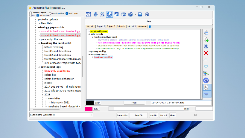 Mind mapping with annotation features for comprehensive note organization