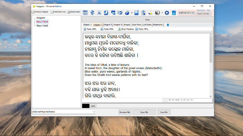Multilingual note-taking support through rich text formatting