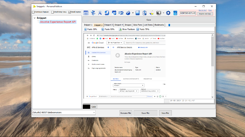 Screenshot-based note-taking for visual information capture and organization