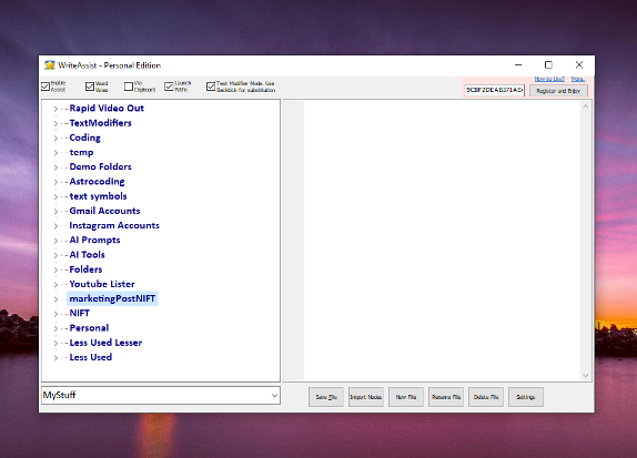 WriteAssist: Personal and professional information at your fingertips
